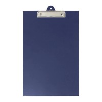 Clipboard PVC Single Foolscap Navy