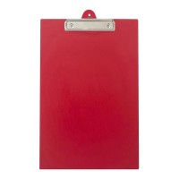 Clipboard PVC Single Foolscap Red