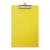 Clipboard PVC Single Foolscap Yellow