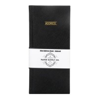 Citta Address Book Slimline Black