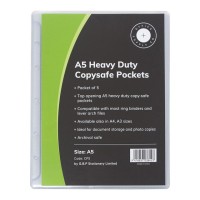 5 Copysafe Pockets Heavy Duty 190 Micron A5