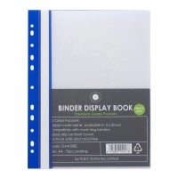 Binder Display Book A4 20 Pocket Blue Binder Display Book A4 20 Pocket Blue