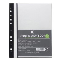 Binder Display Book A4 20 Pocket Black Binder Display Book A4 20 Pocket Black