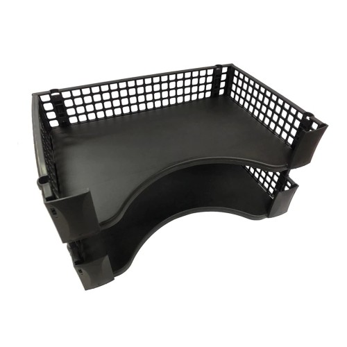 OSC Document Tray Stackable Black Pack 2 OSC Document Tray Stackable Black Pack 2