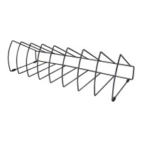 File Rack Triangular 8 Slots Black File Rack Triangular 8 Slots Black
