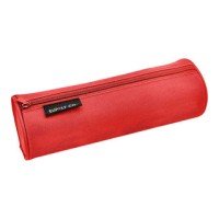 Pencil Case Tube Red 21x8cm