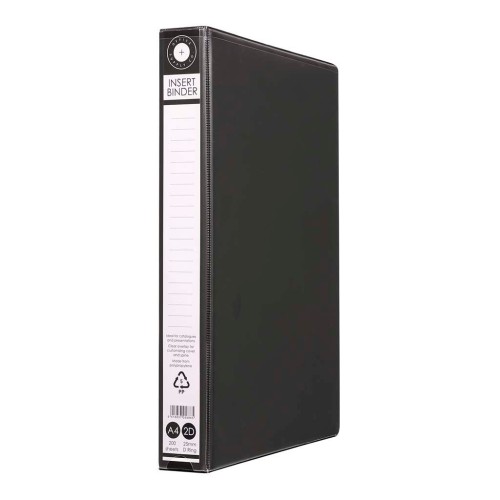 OSC Insert Binder A4 2D 25mm Black OSC Insert Binder A4 2D 25mm Black