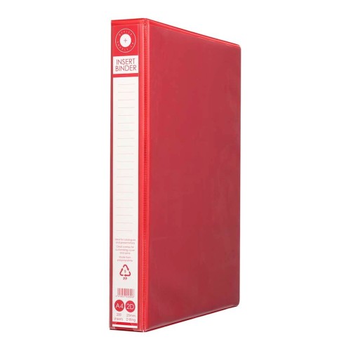 OSC Insert Binder A4 2D 25mm Red OSC Insert Binder A4 2D 25mm Red