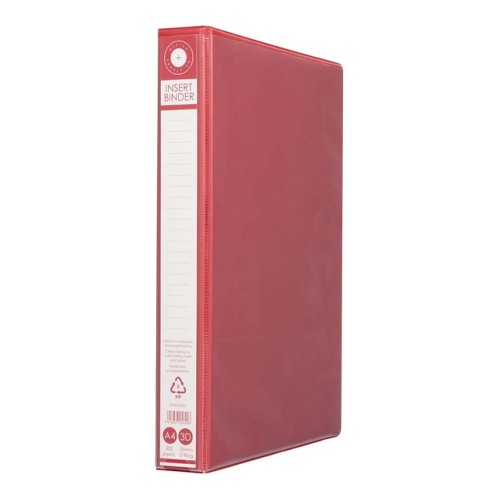 OSC Insert Binder A4 3D 25mm Red OSC Insert Binder A4 3D 25mm Red