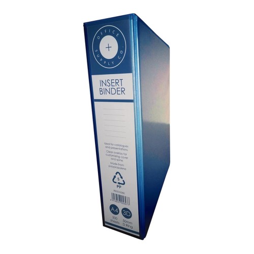 OSC Insert Binder A4 3D 50mm Blue OSC Insert Binder A4 3D 50mm Blue