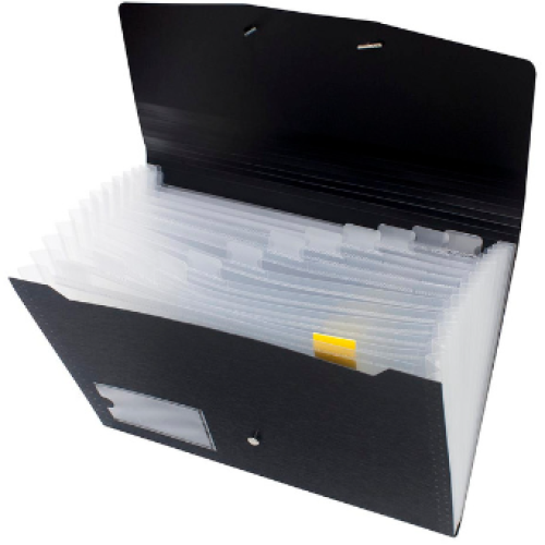OSC Eco Expanding File A4 12 Pocket Black OSC Eco Expanding File A4 12 Pocket Black