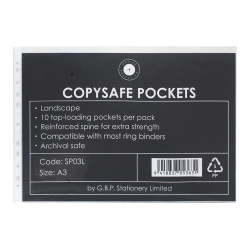 10 OSC Copysafe Pockets 50 Micron A3 Landscape 10 OSC Copysafe Pockets 50 Micron A3 Landscape