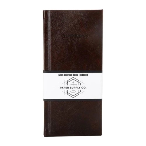 OSC Citta Address Book Vintage Brown 100gsm 185mm x 85mm OSC Citta Address Book Vintage Brown 100gsm 185mm x 85mm