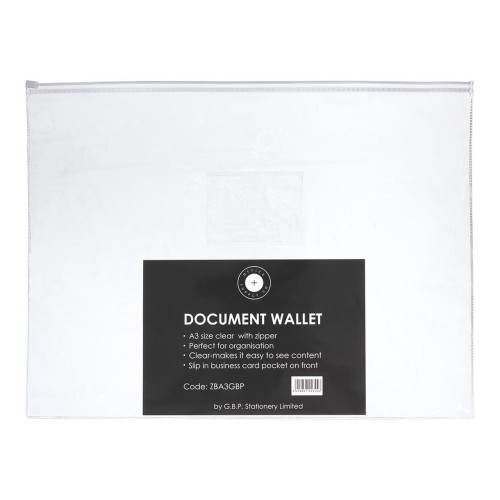 5-Pack Document Wallet A3 Zip Closure OSC 5-Pack Document Wallet A3 Zip Closure OSC