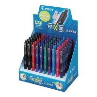 Pilot Frixion Clicker Erasable Fine Assorted Pre-packed 60 Pen Display (BLRT-FR7-60DPK)