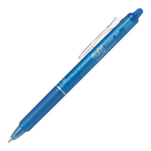 12-Pack Pilot Frixion Ball Erasable Light Blue Gel Clicker Pen 12-Pack Pilot Frixion Ball Erasable Light Blue Gel Clicker Pen