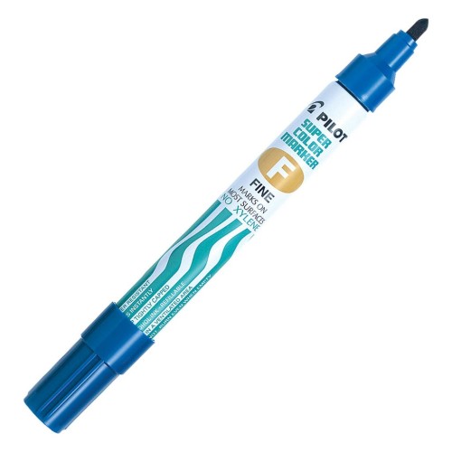 Pilot SCA F Permanent Blue Bullet Tip Marker