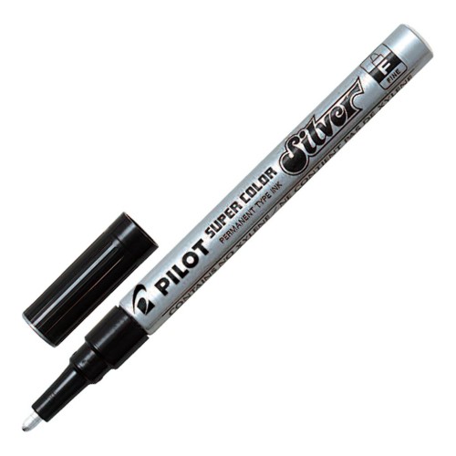 Pilot Super Colour Fine Silver Paint Marker Pilot Super Colour Fine Silver Paint Marker