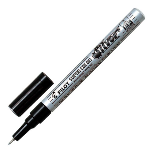 Pilot Super Colour Extra Fine Silver Paint Marker