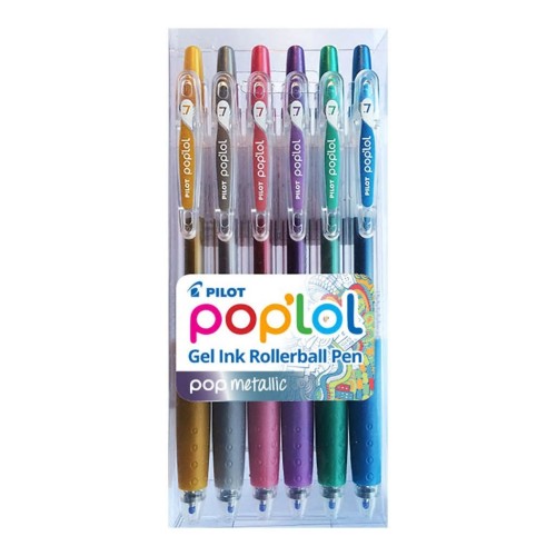 Pilot Poplol Metallic Colour Pen - 6 Pack Pilot Poplol Metallic Colour Pen - 6 Pack