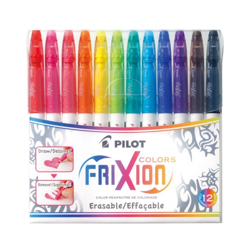 Pilot Frixion Erasable Colours Markers - Multi Colour 12 Pack Pilot Frixion Erasable Colours Markers - Multi Colour 12 Pack