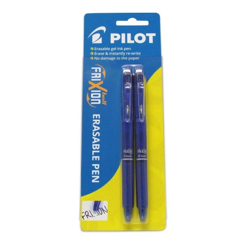 Pilot Frixion Ball Erasable Blue Gel Clicker Pen - 2 Pack Pilot Frixion Ball Erasable Blue Gel Clicker Pen - 2 Pack