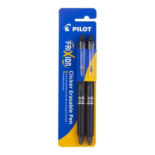 2-Pack Pilot Frixion Clicker Erasable Fine Black 2-Pack Pilot Frixion Clicker Erasable Fine Black