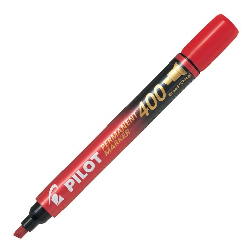 12-Pack Pilot SCA 400 Permanent Red Chisel Tip Marker