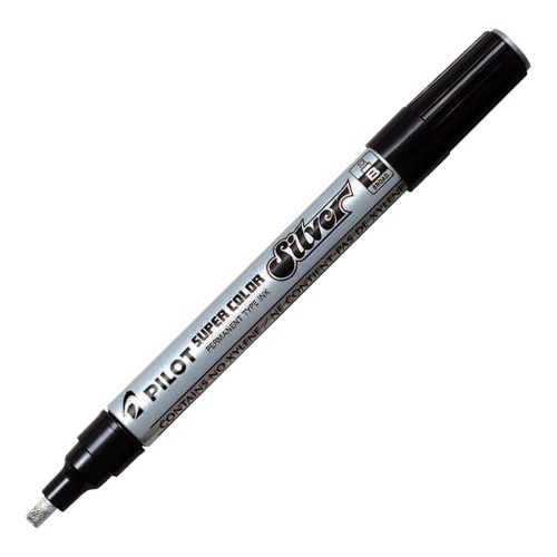 Pilot Super Colour Broad Silver Paint Marker Pilot Super Colour Broad Silver Paint Marker
