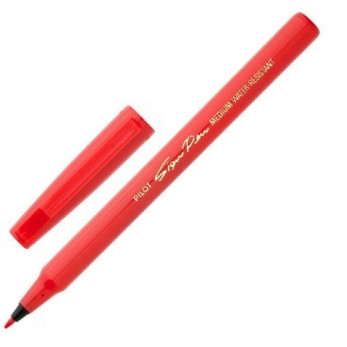 12-Pack Pilot Sign Pen 6.0mm Red 12-Pack Pilot Sign Pen 6.0mm Red