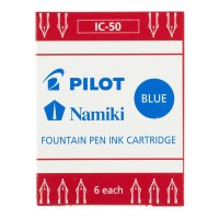 Pilot Fountain Pen Ink Cartridge Blue, Pack of 6 (IC-50-L) Pilot Fountain Pen Ink Cartridge Blue, Pack of 6 (IC-50-L)