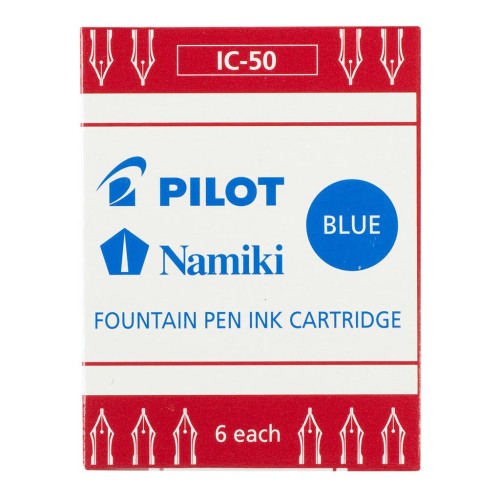 6-Pack Pilot Fountain Pen Ink Cartridge Blue (IC-50-L) 6-Pack Pilot Fountain Pen Ink Cartridge Blue (IC-50-L)