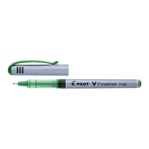 12-Pack Pilot V-Fineliner Fine Point Green Pen 12-Pack Pilot V-Fineliner Fine Point Green Pen