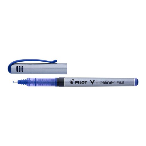 12-Pack Pilot V-Fineliner Fine Point Blue Pen 12-Pack Pilot V-Fineliner Fine Point Blue Pen