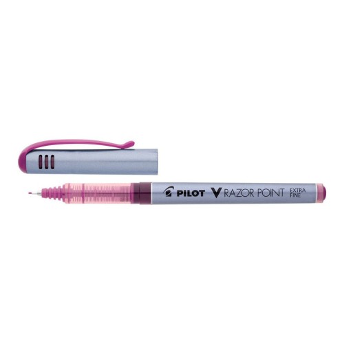 12-Pack Pilot V-Razor Point Pink Extra Fine Pen 12-Pack Pilot V-Razor Point Pink Extra Fine Pen