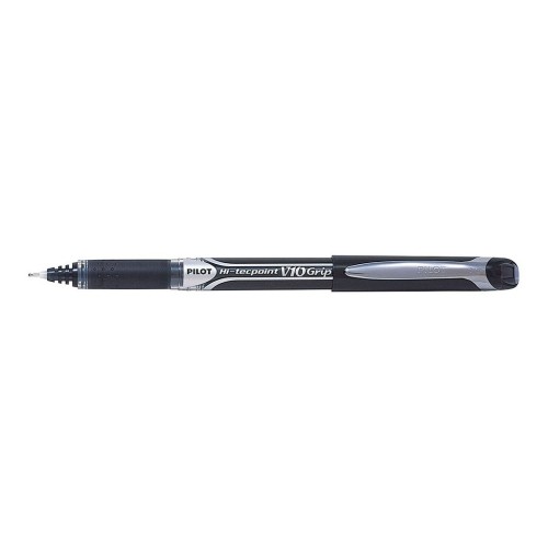 12-Pack Pilot Hi-Tecpoint V10 Grip Medium Black Pen 12-Pack Pilot Hi-Tecpoint V10 Grip Medium Black Pen