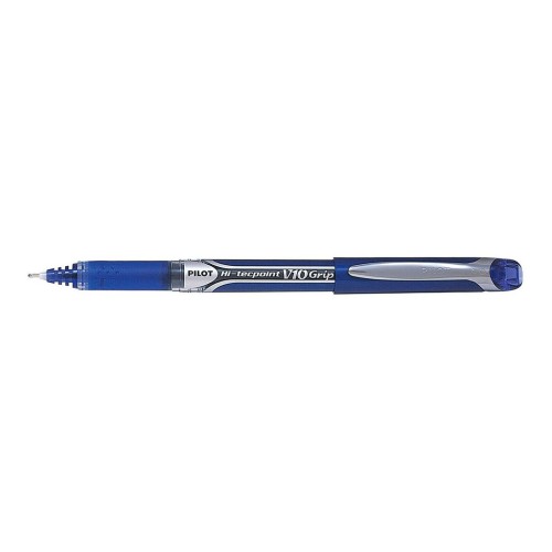12-Pack Pilot Hi-Tecpoint V10 Grip Medium Blue Pen 12-Pack Pilot Hi-Tecpoint V10 Grip Medium Blue Pen
