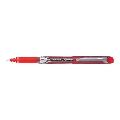 12-Pack Pilot Hi-Tecpoint V10 Grip Medium Red Pen 12-Pack Pilot Hi-Tecpoint V10 Grip Medium Red Pen