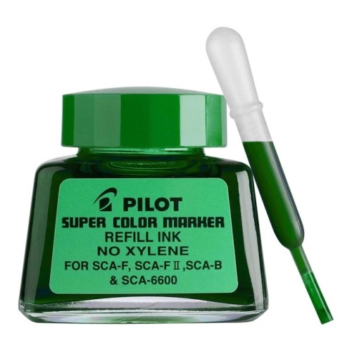Pilot SCA-RF-G Refill Ink 30Ml Super Colour Green Pilot SCA-RF-G Refill Ink 30Ml Super Colour Green