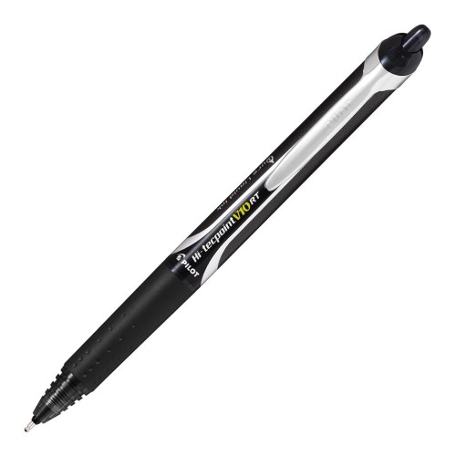 12-Pack Pilot Hi-Tecpoint V10RT Rollerball Broad Black BXRT-V10-B 12-Pack Pilot Hi-Tecpoint V10RT Rollerball Broad Black BXRT-V10-B