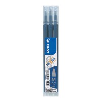 Pilot Frixion Erasable Refill Fine Blue Black, Pack of 3 (BLS-FR7-BB-S3P)