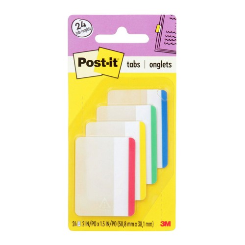 Post-it Durable Tabs 686F-1 50x38mm 24 Pack Post-it Durable Tabs 686F-1 50x38mm 24 Pack