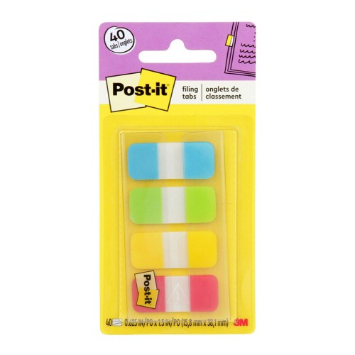 4-Pack Post-it Tabs 676-ALYR 15x38mm Bright