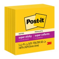 Post-it Super Sticky Notes 654-5SSY Yellow 76x76mm 450 Pack Post-it Super Sticky Notes 654-5SSY Yellow 76x76mm 450 Pack