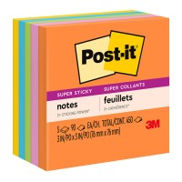 5-Pack Post-it Super Sticky Notes 654-5SSAU 76x76mm Energy (Rio) 5-Pack Post-it Super Sticky Notes 654-5SSAU 76x76mm Energy (Rio)