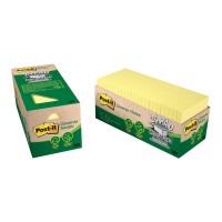 Post-it Recycled Notes 654R-24CP-CY Yellow 76mm x 76mm 1800 Sheets Post-it Recycled Notes 654R-24CP-CY Yellow 76mm x 76mm 1800 Sheets