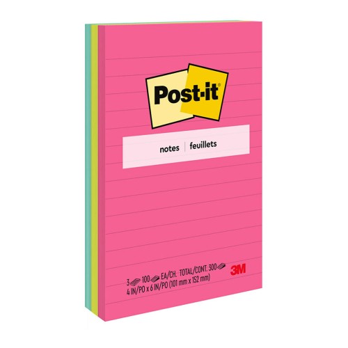 3-Pack Post-it Lined Notes 660-3AN 101x152mm Poptimistic (Cape Town) 3-Pack Post-it Lined Notes 660-3AN 101x152mm Poptimistic (Cape Town)