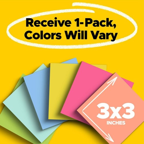 Post-it Super Sticky Notes 654-SSPK 76mm x 76mm 90 sheets Post-it Super Sticky Notes 654-SSPK 76mm x 76mm 90 sheets