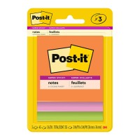 3-Pack Post-it Super Sticky Notes 3321-SSAU 76x76mm Energy (Rio) 3-Pack Post-it Super Sticky Notes 3321-SSAU 76x76mm Energy (Rio)