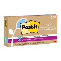 Pack of 6 Post-it 100 Rec Super Sticky Pop Up Notes R330R-6SST 76mm x 76mm Oasis Pack of 6 Post-it 100 Rec Super Sticky Pop Up Notes R330R-6SST 76mm x 76mm Oasis